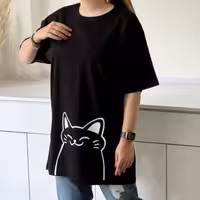 
تیشرت لانگ پس و پیش چاپ گربه 130 تومان یک عدد مانده 110
جنس سوپر اسپان لاکرا فقط رنگ زرشکی موجوده