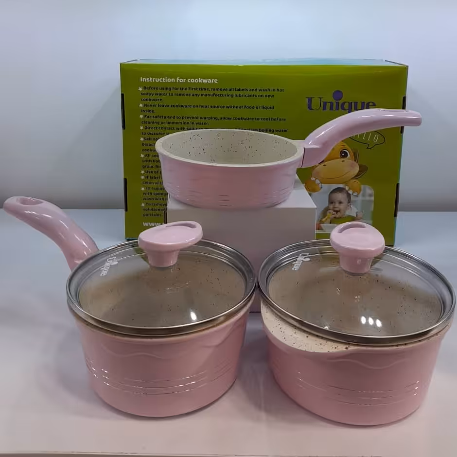 ست قابلمه 7پارچه نوازادی مارک یونیک فوق العاده با کیفیت موجود در 4رنگ ارسال رایگان