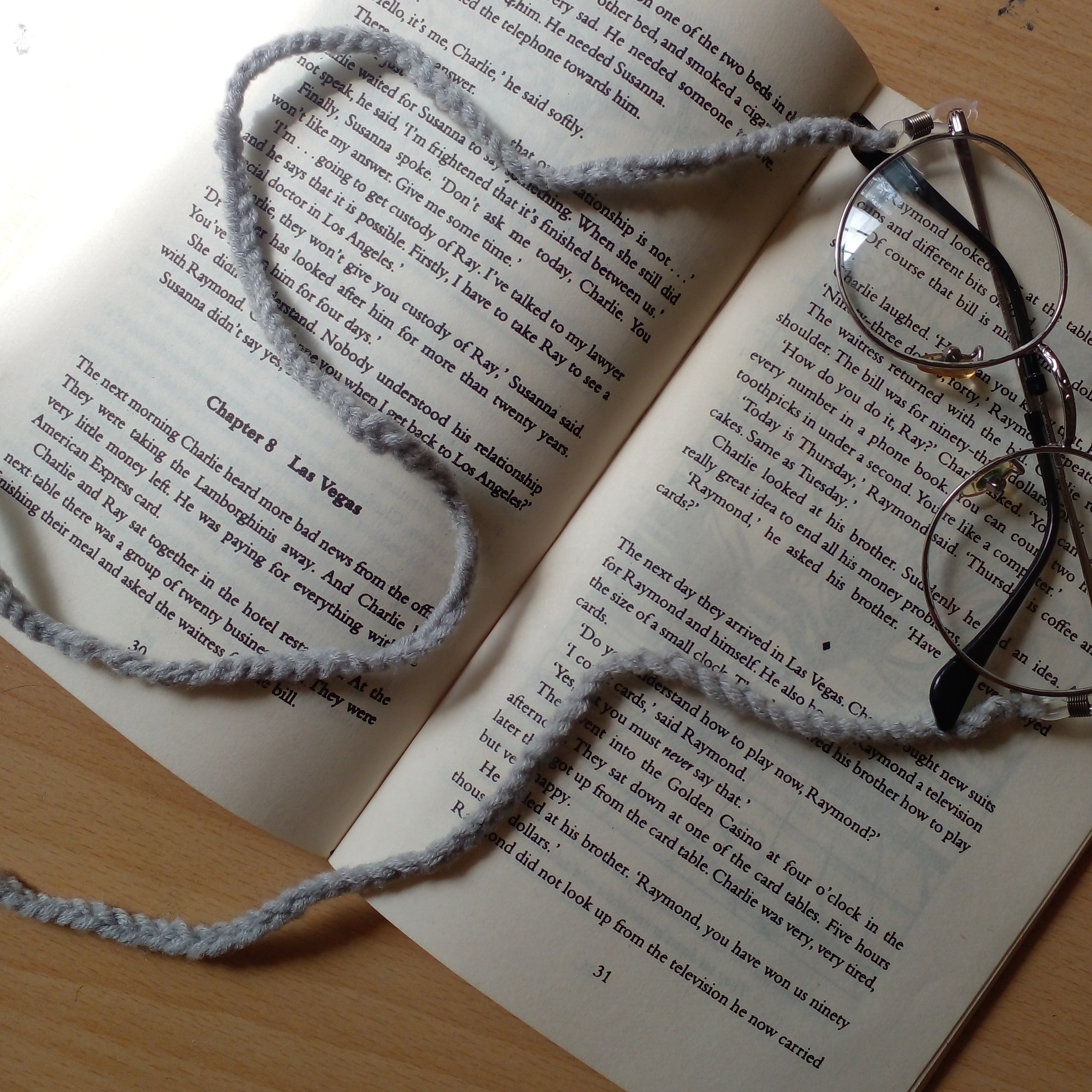 بند عینک بافتنی ( دستساز )  در رنگ های متنوع 