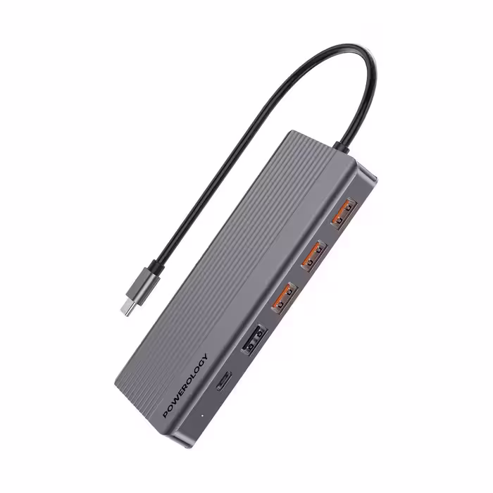 مولتی پورت پاورولوژی مدل Powerology 13-in-1 Slim P131HBCGY