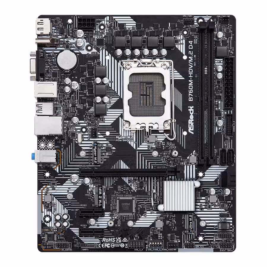 قیمت و خرید مادربرد ازراک مدل B760M-HDV/M.2 D4 | یاس ارتباط