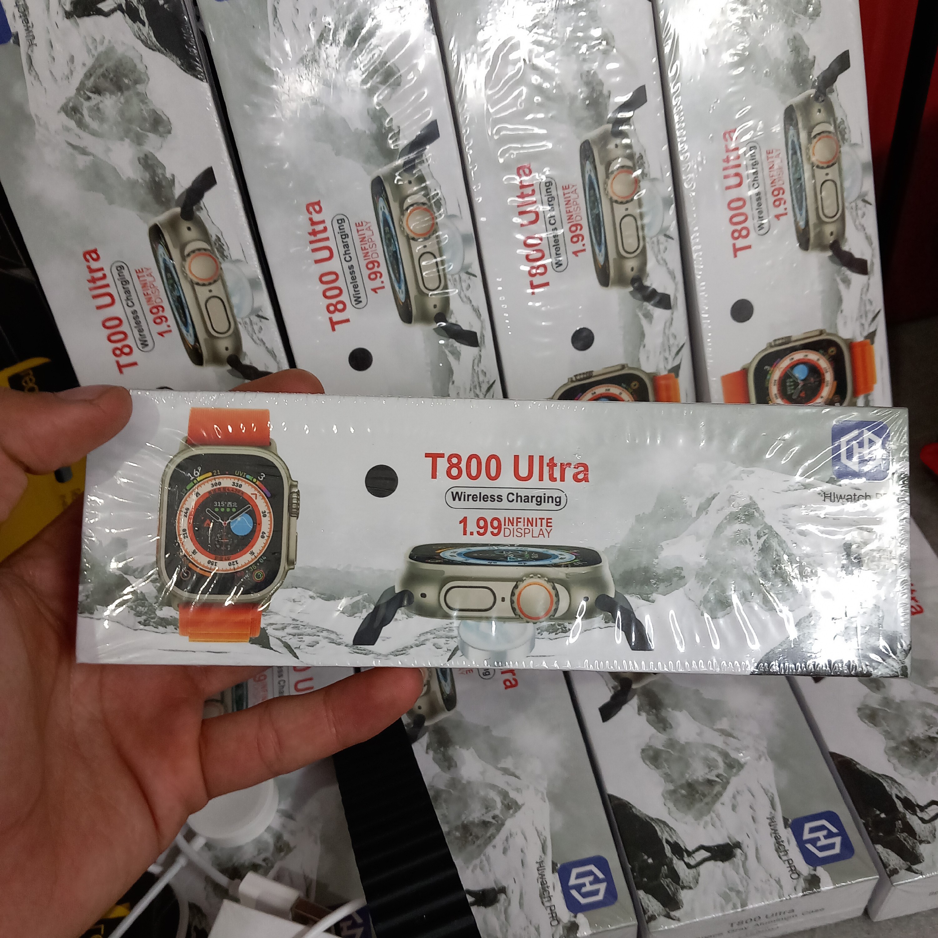 ساعت هوشمندt800 ultra New full 2023  شارژر وایرلس 