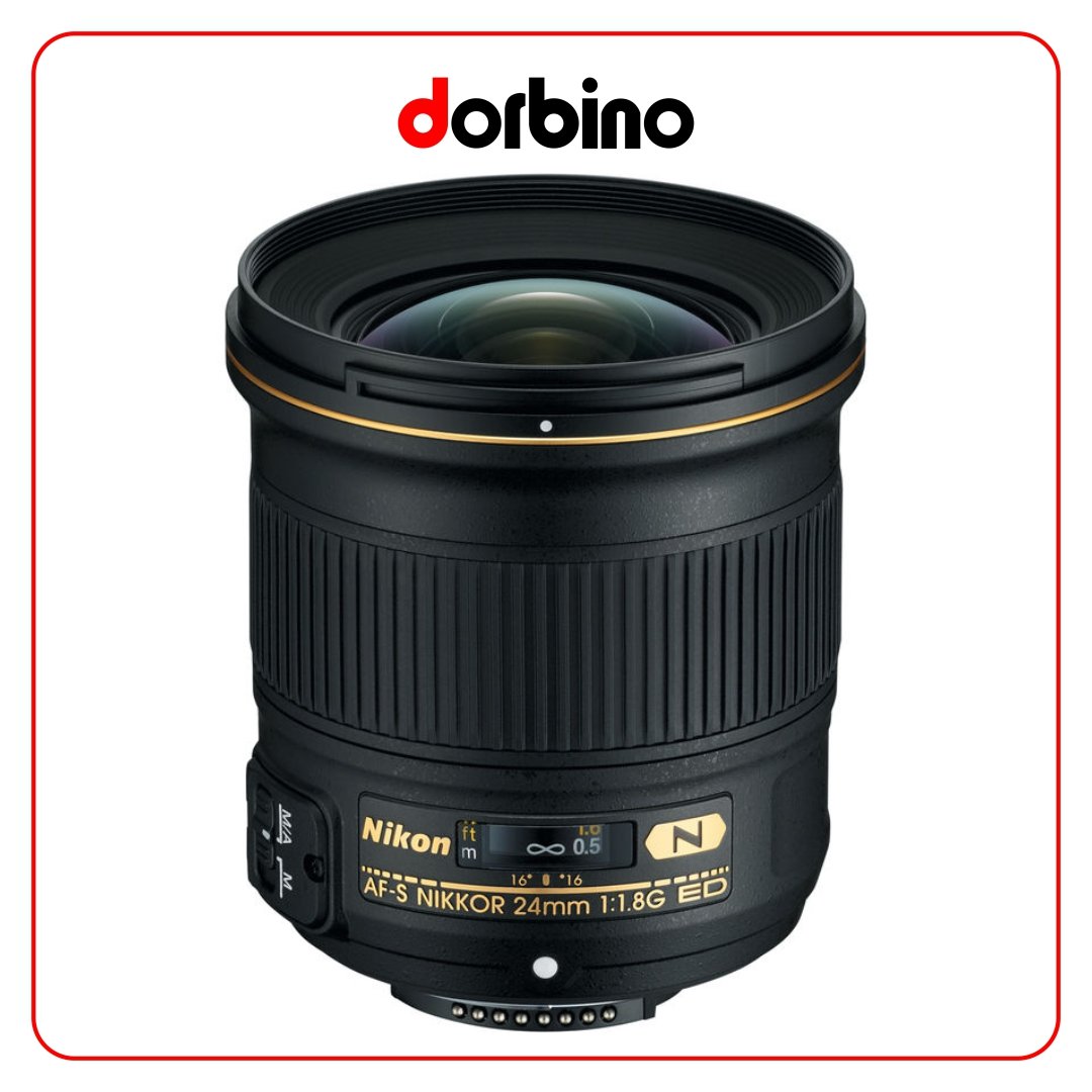 لنز نیکون Nikon AF-S NIKKOR 24mm f/1.8G ED Lens - فروشگاه دوربین دوربینو
