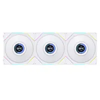 فن کیس لیان لی مدل UNI FAN TL LCD 120 Reverse White بسته 3 عددی