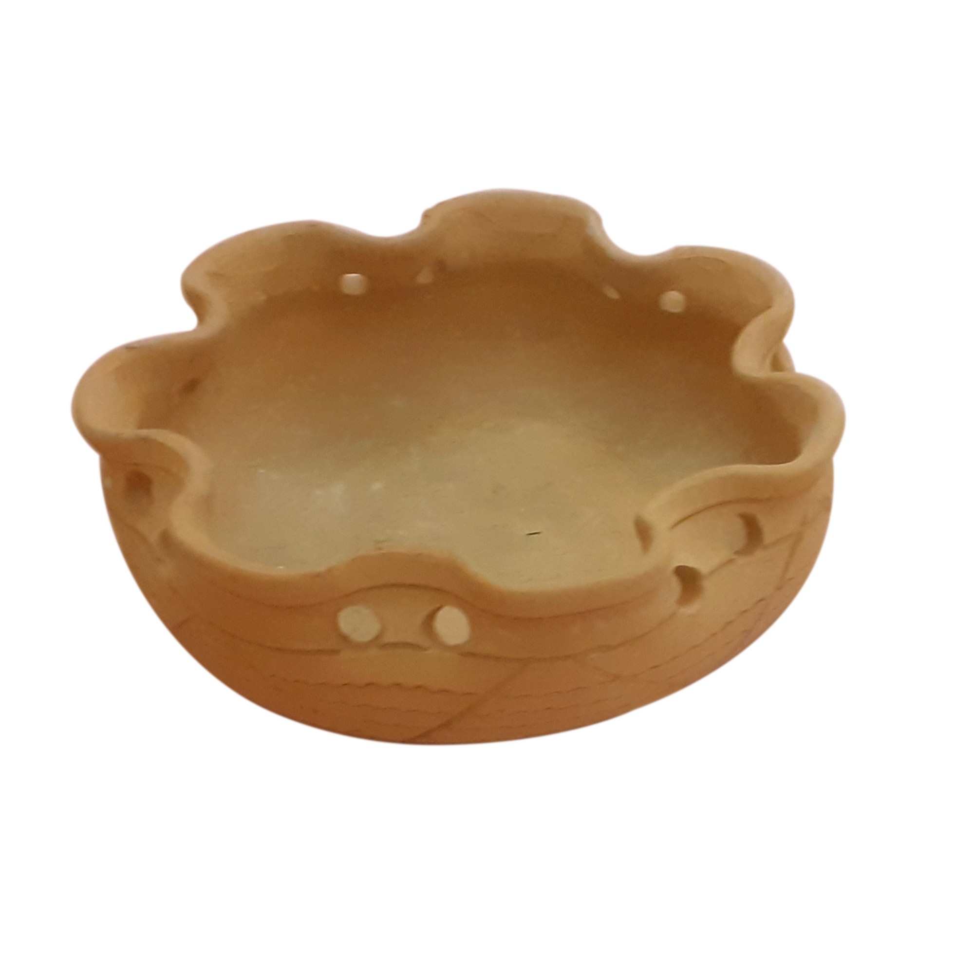 ظرف سفال خام جهت سبزه و پذیرایی قطر 15 سانتیمتر 