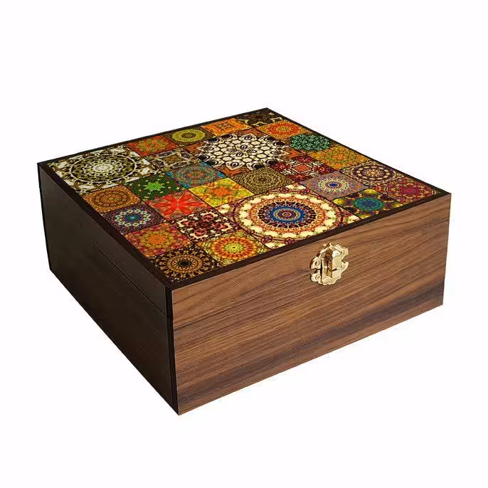 جعبه تی بگ چوبی