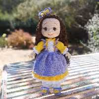 عروسک بافتنی دختر گلنار