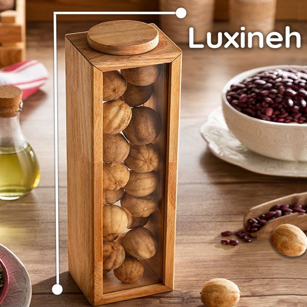 بانکه ماکارانی، جا ماکارانی، جنس شیشه و چوب، برند لوکسینه 