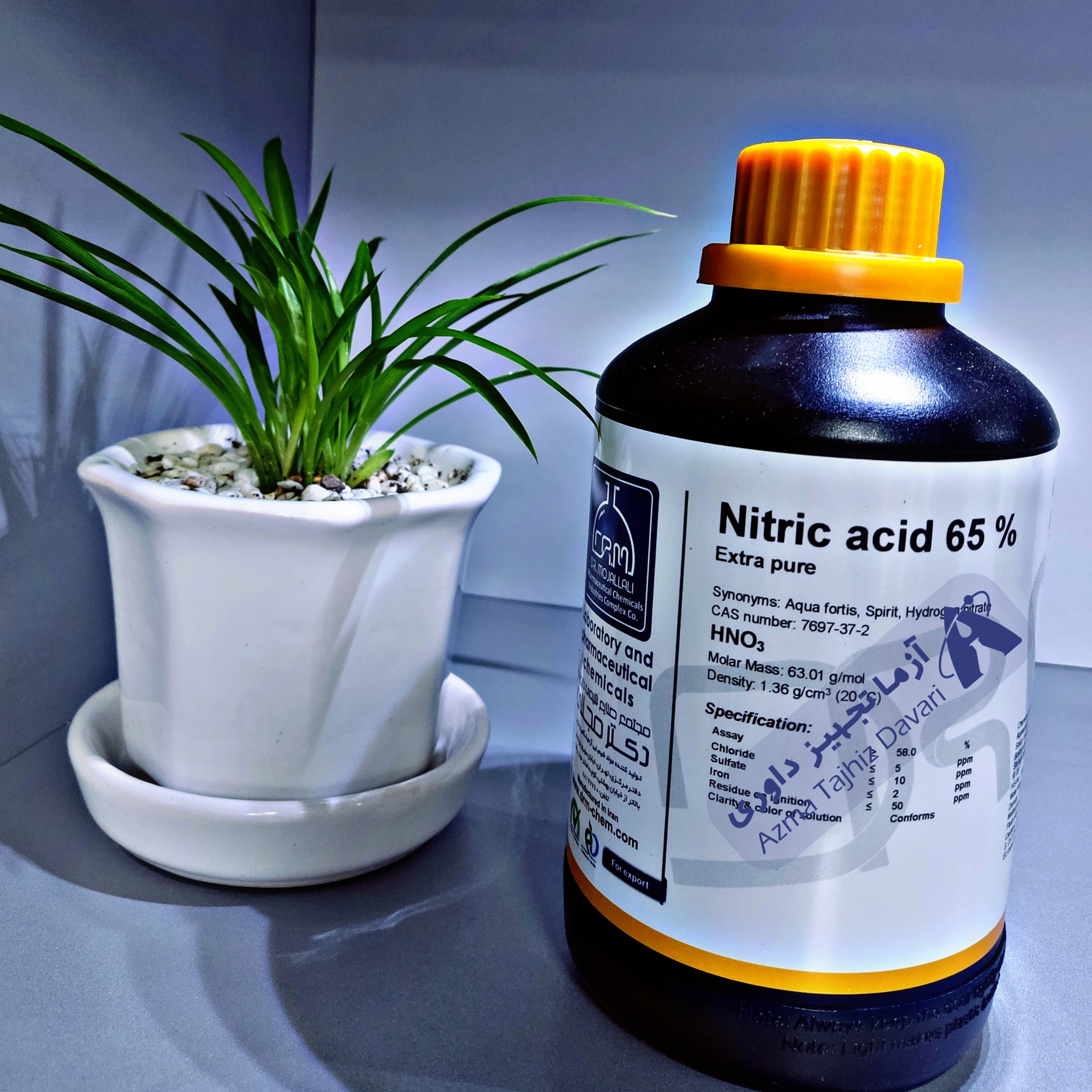 اسید نیتریک 65درصد 1 لیتری مجللی