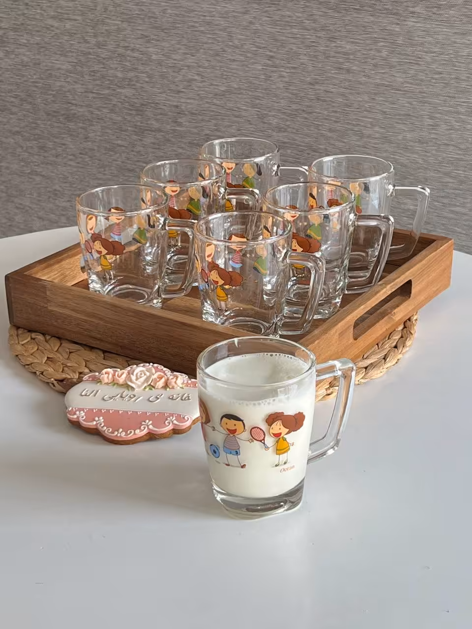 لیوان دسته دار اوشن 320 میل- طرح توپ و تنیس کد 9