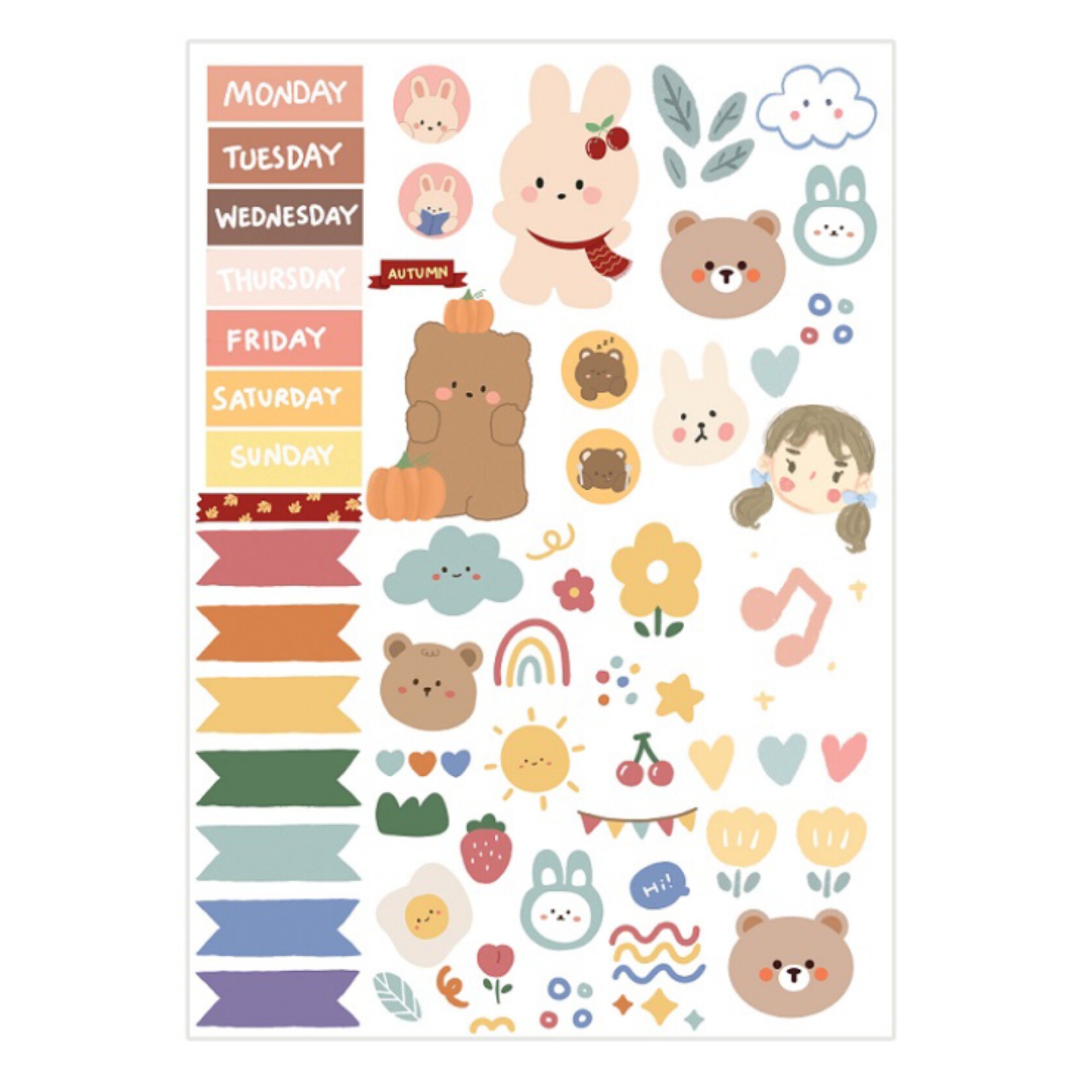 استیکر  ( برچسب ) طرح خرس کوچولو