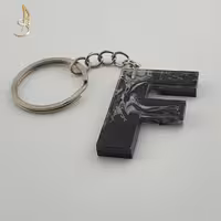 جاکلیدی رزینی حروف انگلیسی حرف F  کد 008 (جاسوئیچی رزین)