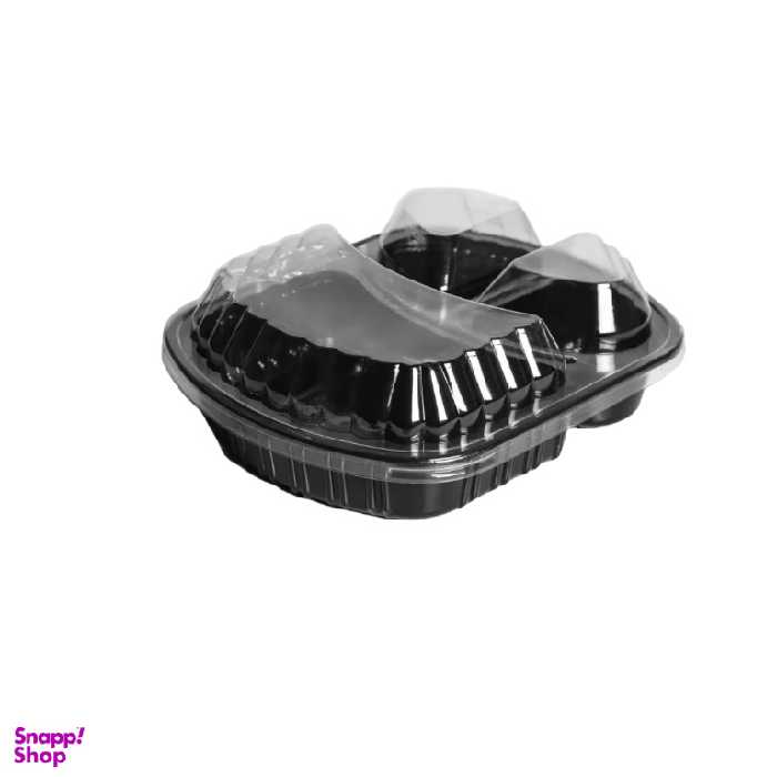 ظرف یکبار مصرف مدل سه خانه کد z3 بسته ۱۰ عددی