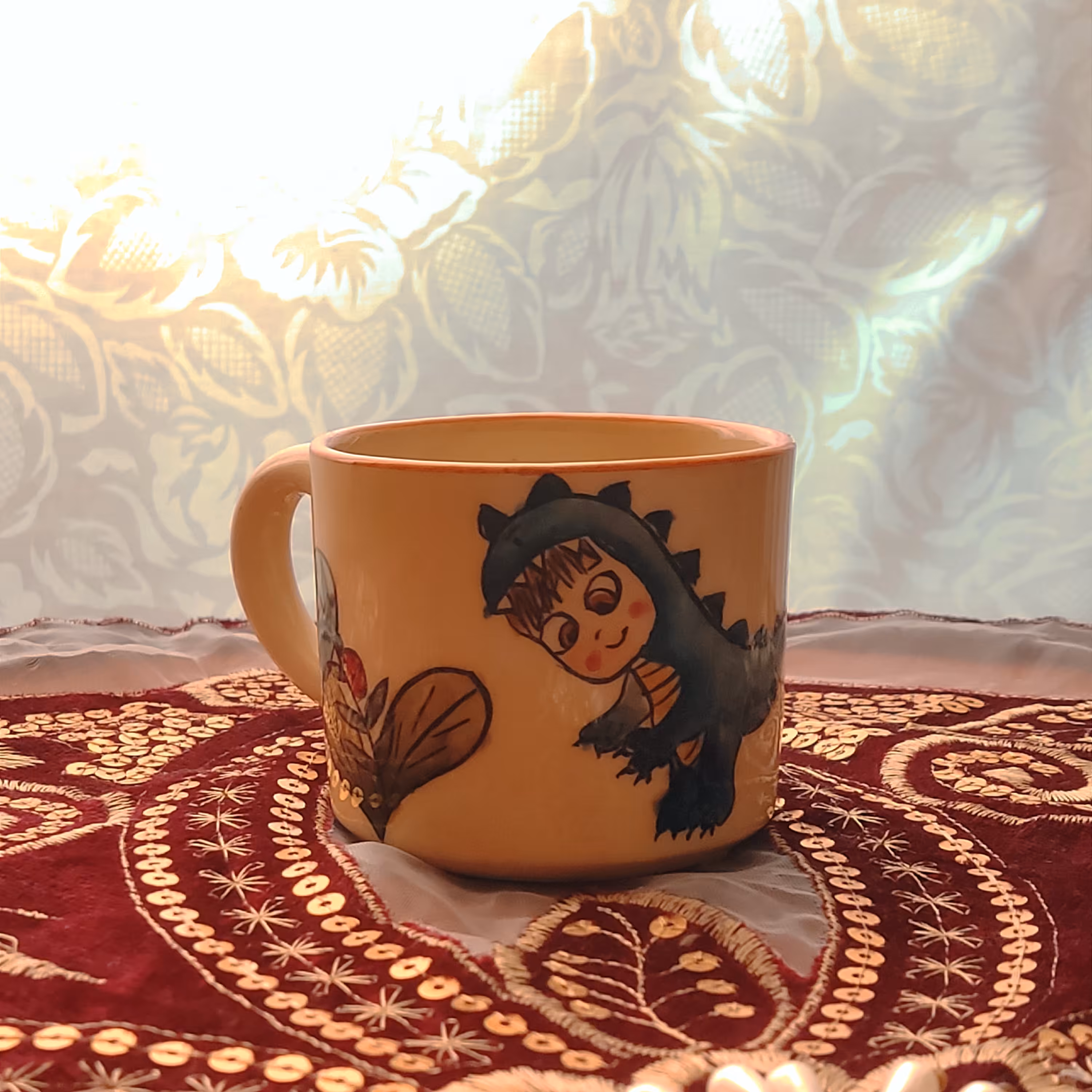 فنجان سرامیکی نقاشی4 (بچگانه) - ارتفاع 6.5