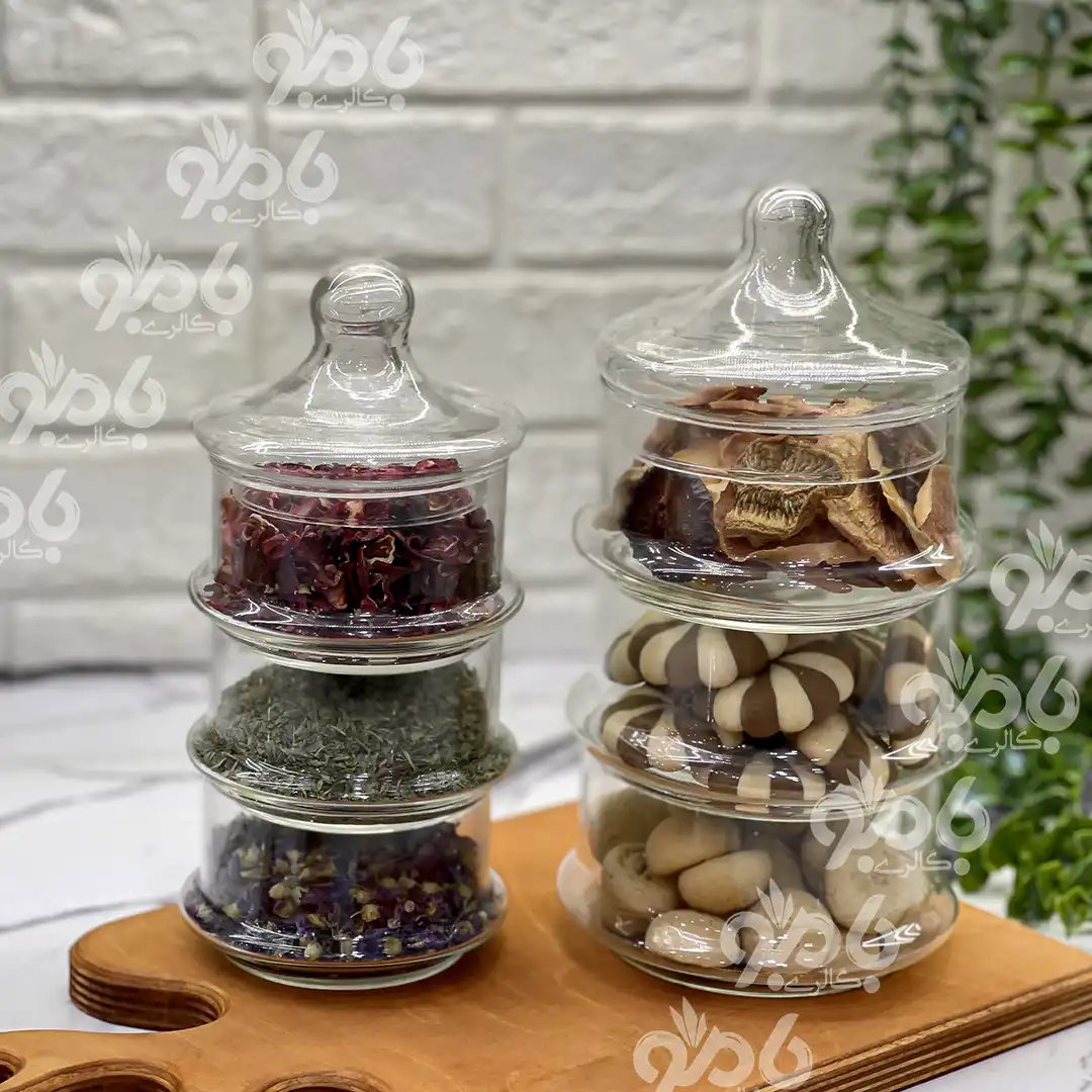 برج تنقلات شیشه ای 3 طبقه کلاسیک