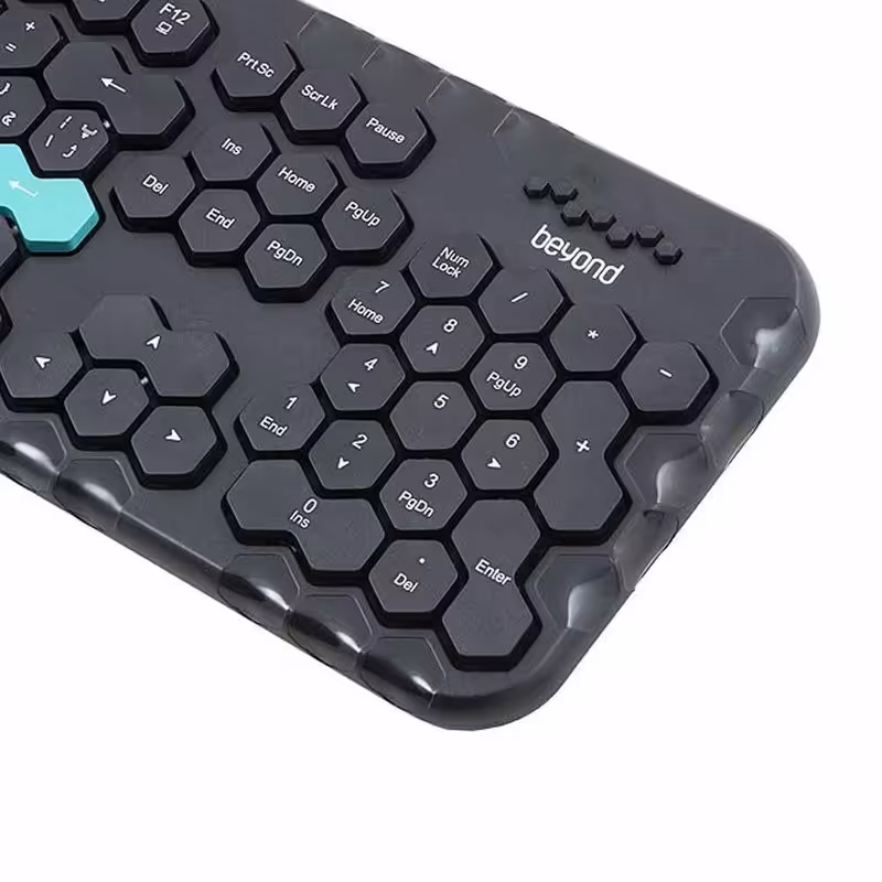 کیبورد و ماوس بی سیم بیاند مدل Beyond Keyboard Mouse BMK 8301 RF Black