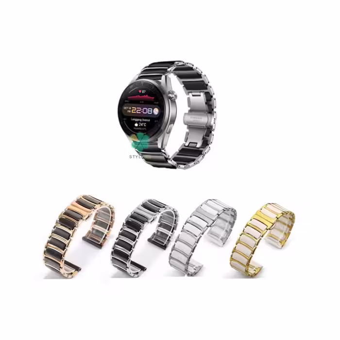 بند ساعت هواوی واچ Huawei Watch 3 Pro مدل سرامیکی Monowear