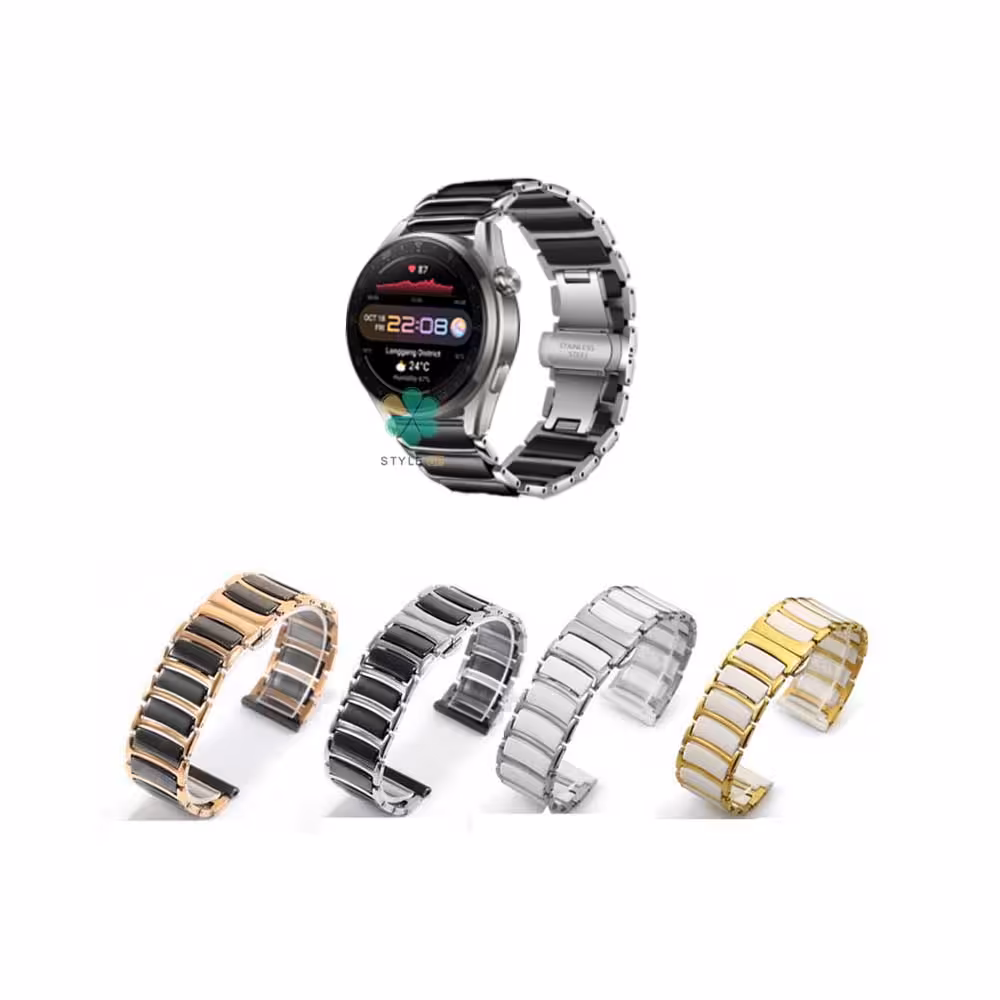 بند ساعت هواوی واچ Huawei Watch 3 Pro مدل سرامیکی Monowear