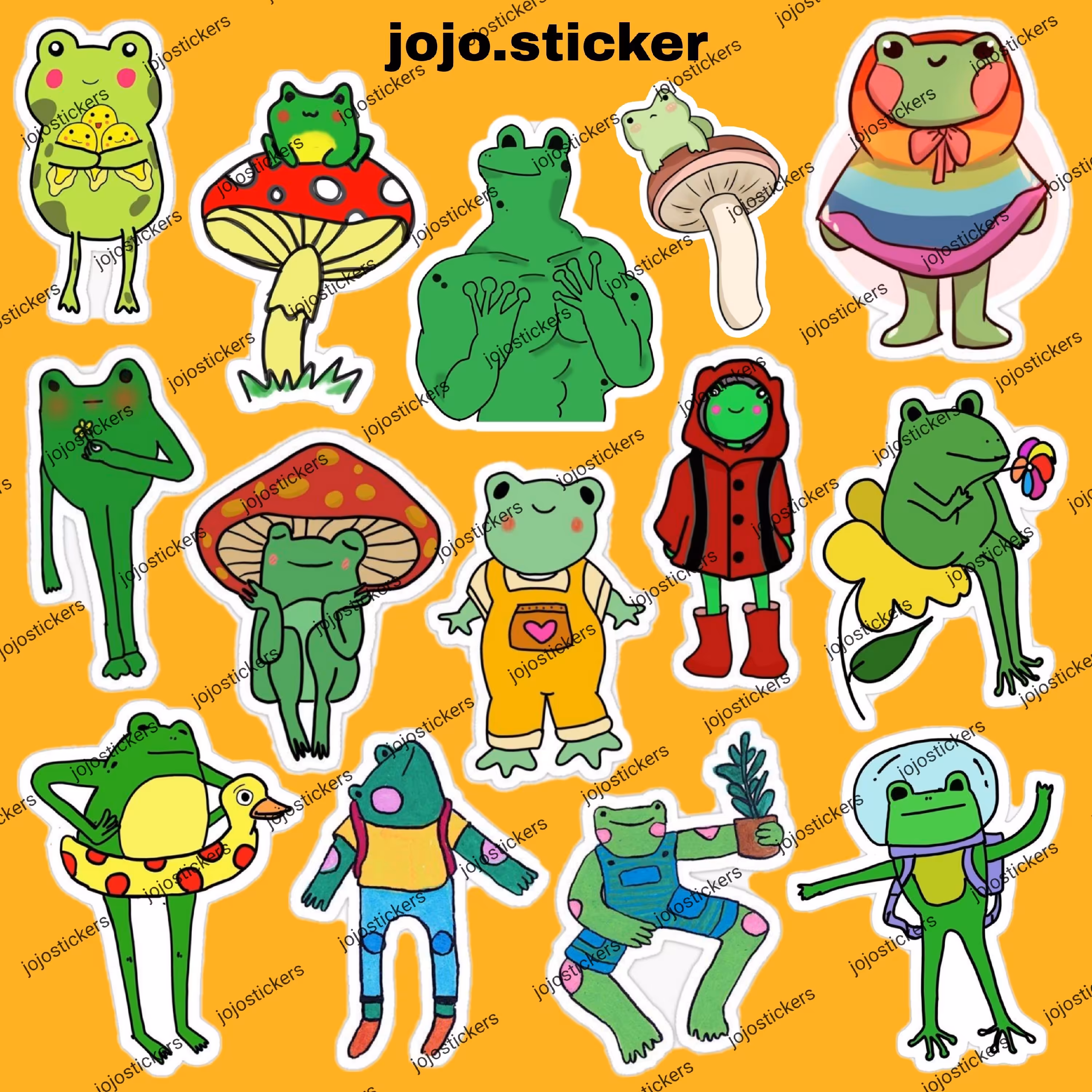 پک استیکر قورباغه کیوت1