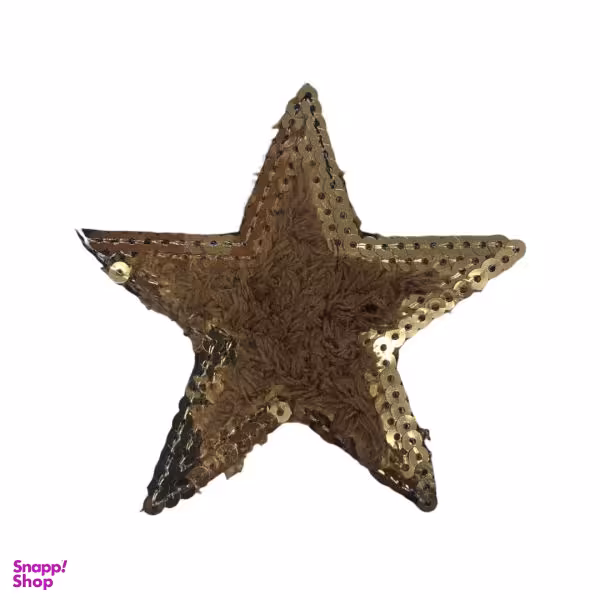 تکه دوزی مدل ستاره قهوه ای پولکی