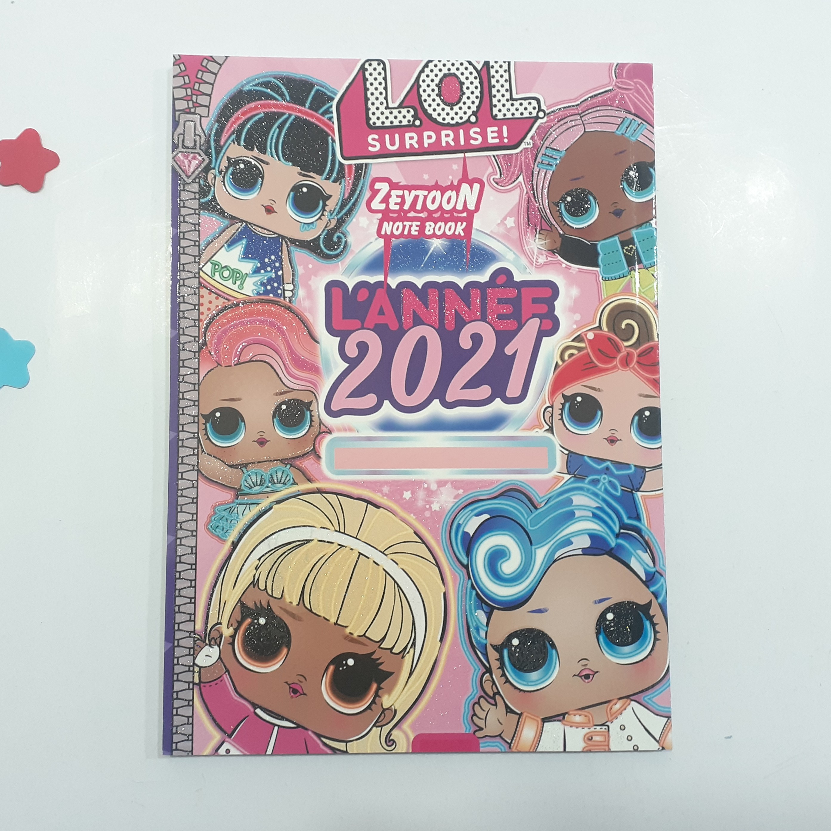 دفتر نقاشی ته چسب 50 برگ زیتون دخترانه