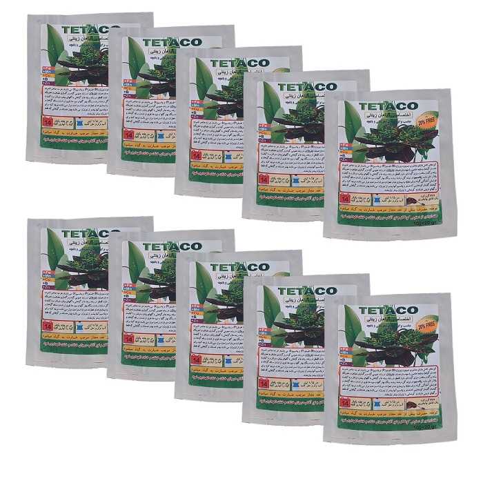 کود گیاهان زینتی تتاکو مناسب گلدان و باغچه وزن 120  گرم بسته 10 عددی(پسکرایه)