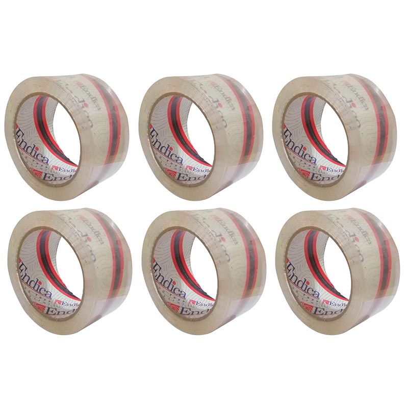 خرید چسب 5 سانتی بی صدا اندیکا Endica (قرمز) بسته 6 عددی