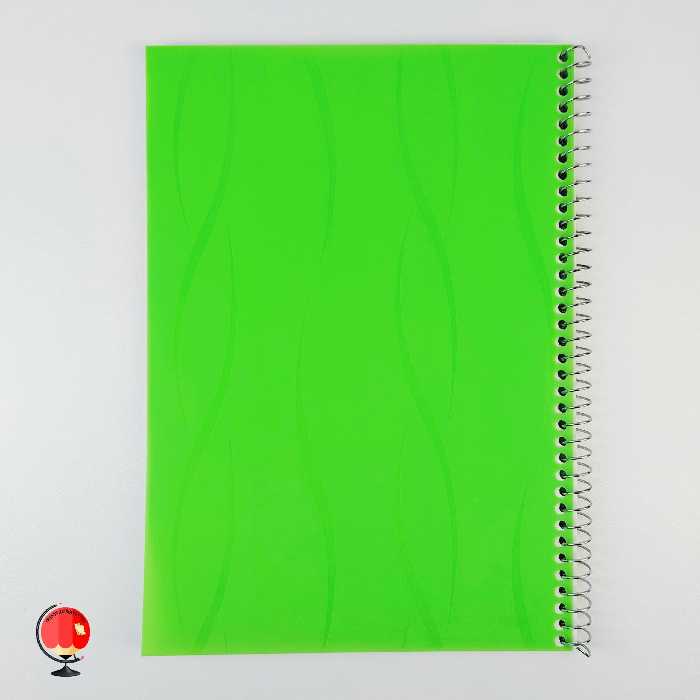دفتر مشق 50 برگ سیمی رنگی آونگ سبز