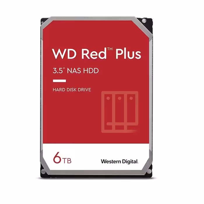 هارد اینترنال وسترن دیجیتال سری Red Plus ظرفیت 6 ترابایت