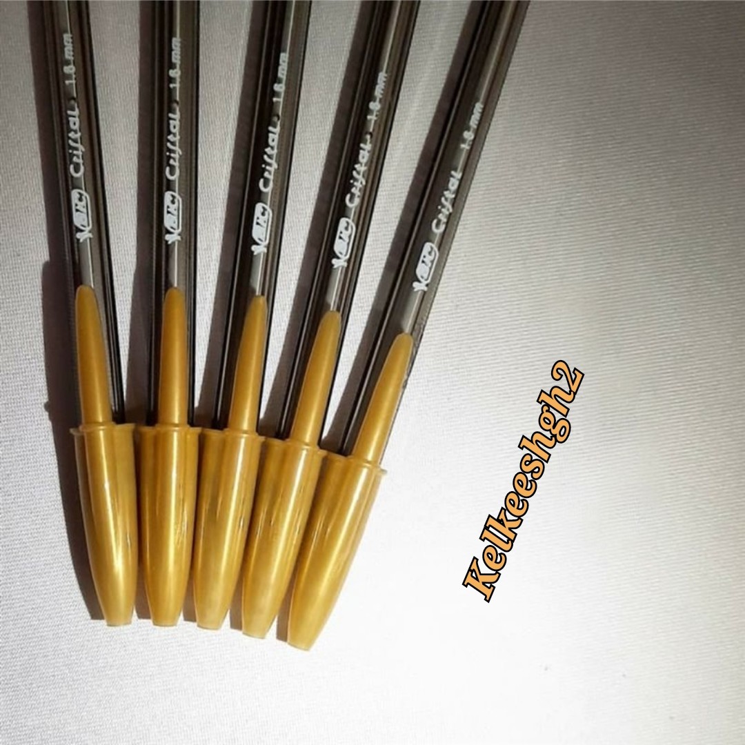 خودکار بیک کریستال لارج 1.6mm طلایی