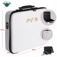 کیف ps5 - طرح چرم پوست ماری - سفید