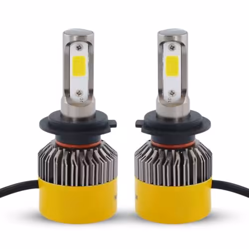 هدلایت دو طرفه لنزو مدل S2 پایه H4 (سه فیش دو کنتاکت)