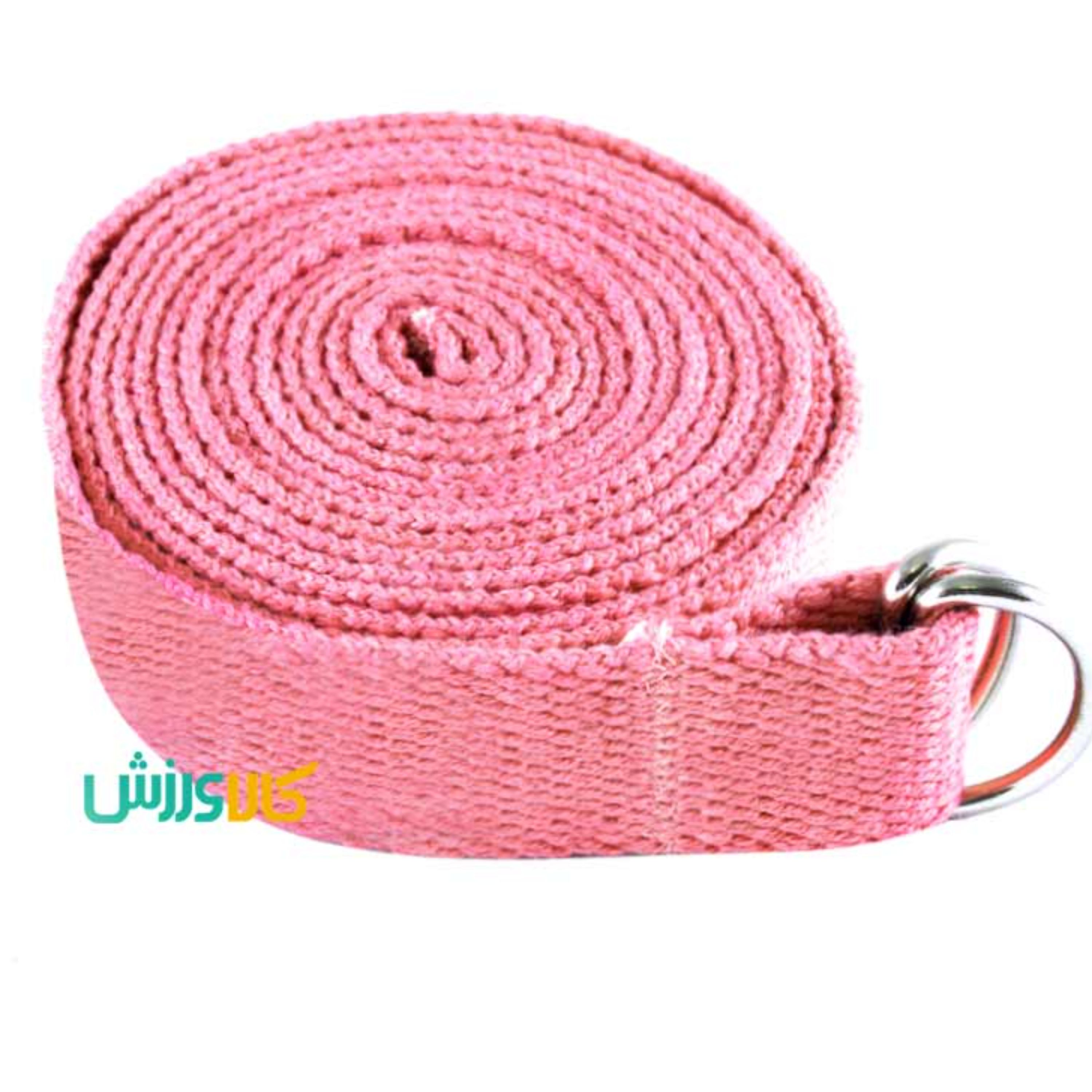 کمربند یوگا(بند یوگا) نخی ساده صورتی