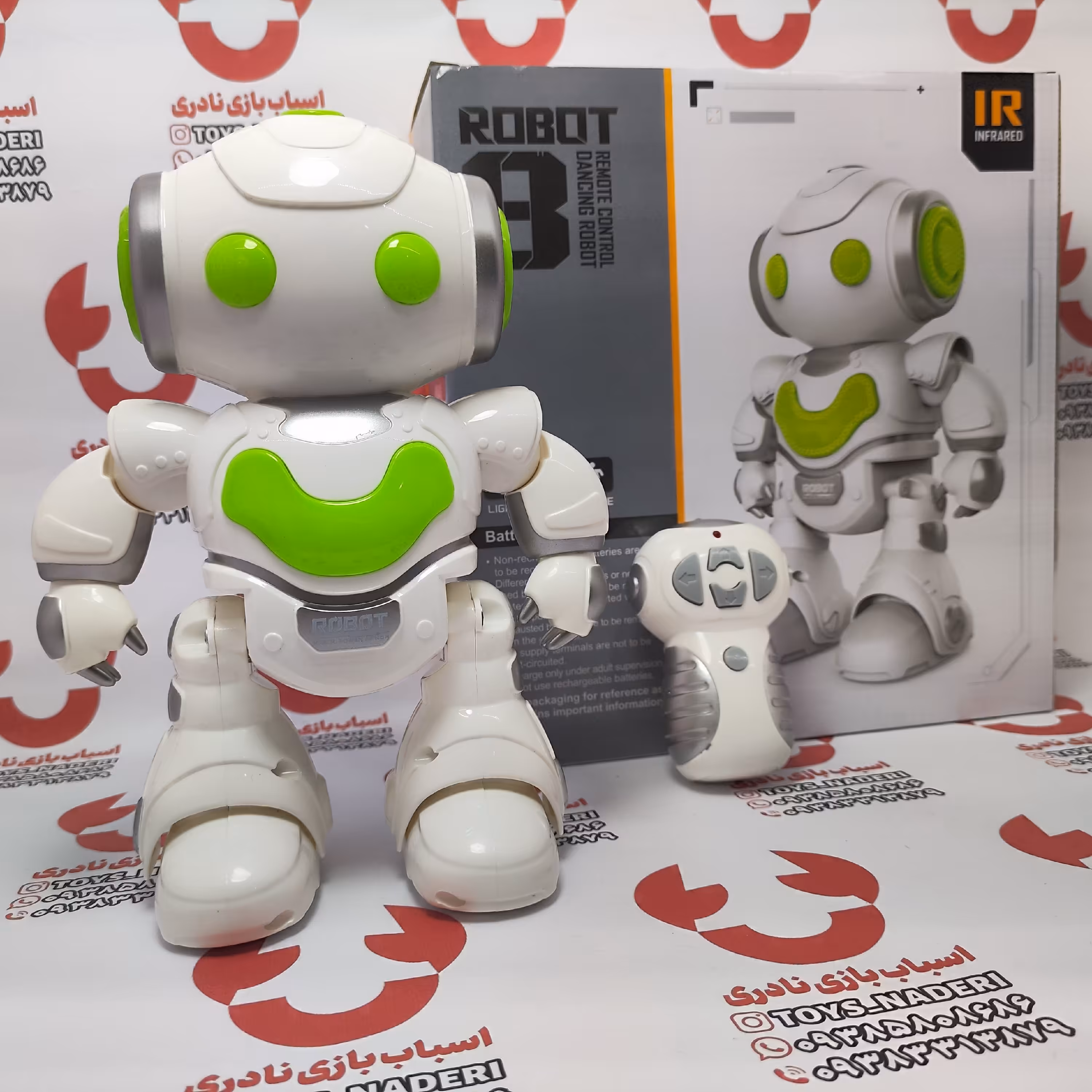 اسباب بازی ربات کنترلی مدل 08 رنگ سفید 