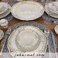 سرویس چینی پردیس طرح پائولا 30 پارچه بن چاینا