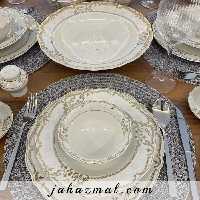 سرویس چینی پردیس طرح پائولا 30 پارچه بن چاینا