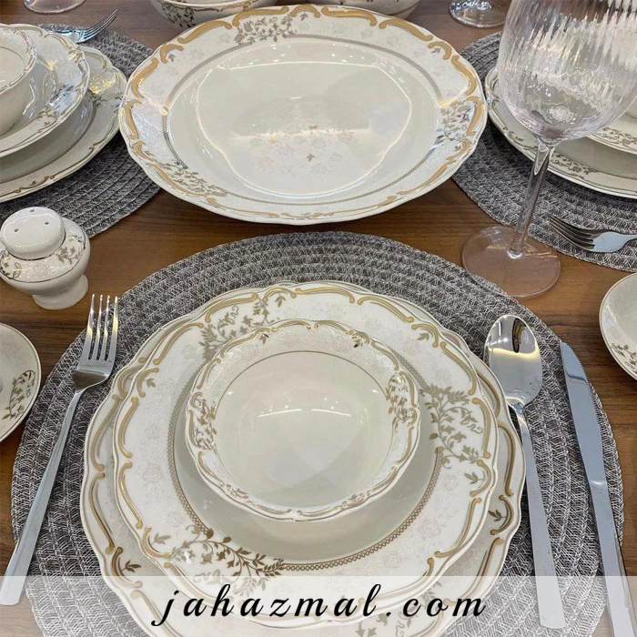 سرویس چینی پردیس طرح پائولا 30 پارچه بن چاینا