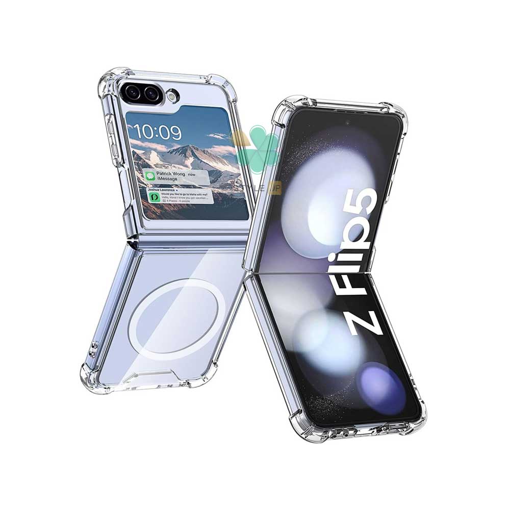 قاب گوشی شفاف مگ سیف دار برای Samsung Galaxy Z Flip 5