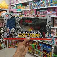 اسباب بازی تفنگ دو حالت پرتاب تیر وارداتی با 400 تیر ژله ای اضافه 716 ابعاد 20در14سانت 