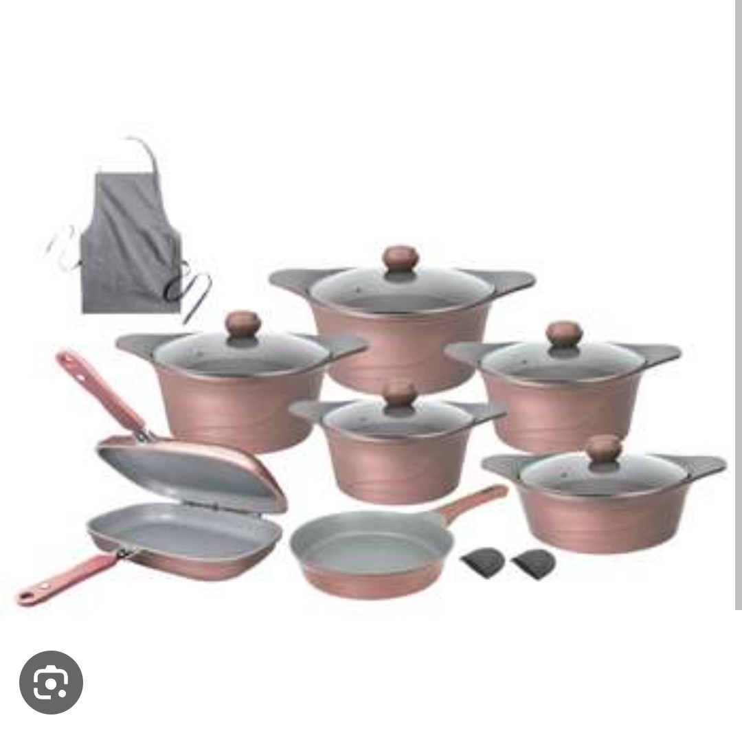 قابلمه 15 پارچه  MGS رز گلد 