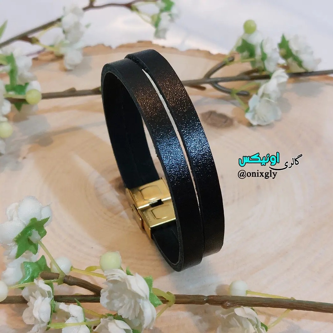 دستبند چرمی دوردیفه