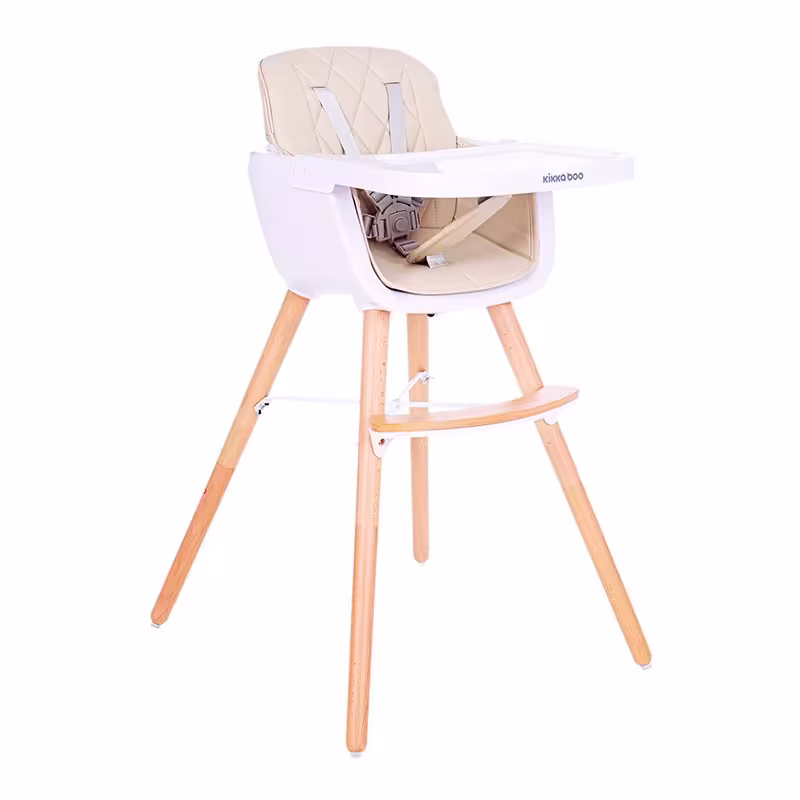 صندلی غذا کیکابو مدل Kikka Boo Woody Beige