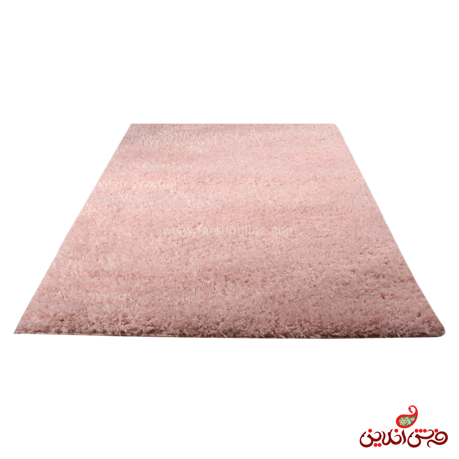 فرش شگی نخ ترک فلورین گلبهی