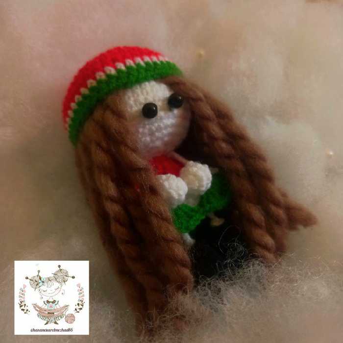 بامبولای بافتنی برای شب یلدا 