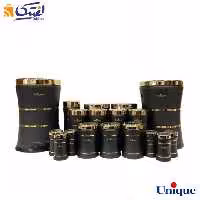 سرویس آشپزخانه 18 پارچه یونیک کمر باریک خطی مشکی UN-4697