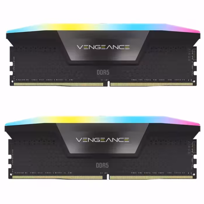 رم کامپیوتر DDR5 دو کاناله 5600 مگاهرتز CL40 کورسیر مدل VENGEANCE RGB ظرفیت 64 گیگابایت