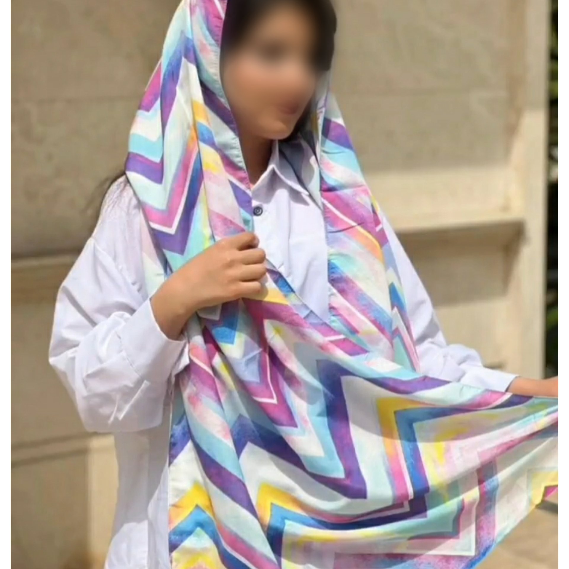 شال نخ مزونی جنس نخ با کیفیت درجه 1 لیز نیس سبک خنک لطیف قبل از ثبت موجودی گرفته شود