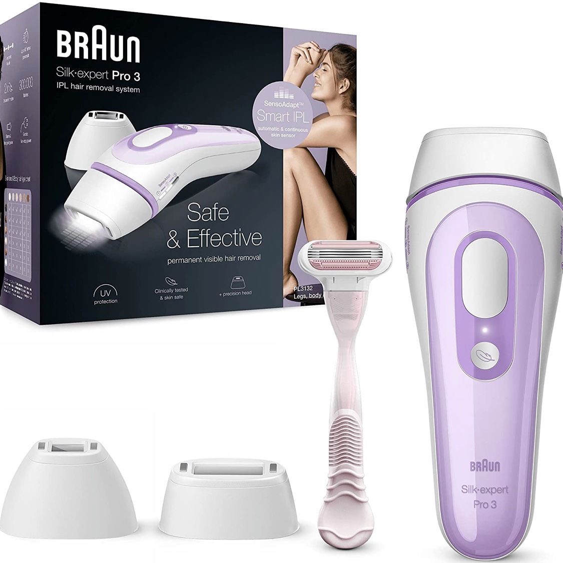 لیزر خانگی حرفه ای براون اورجینال مدل IPL pro به همراه سری اضافه  expert pro 3