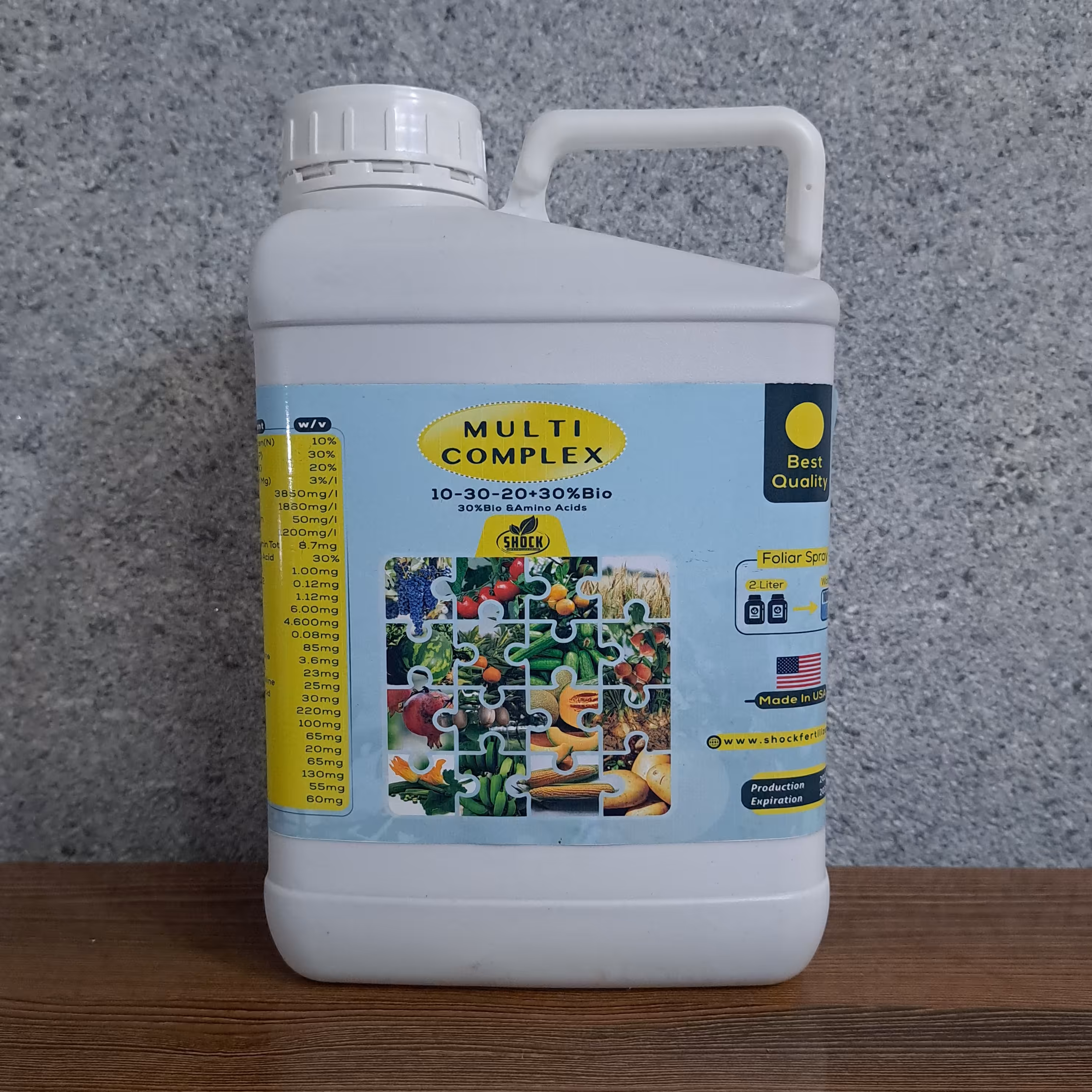 کود کامل مولتی کمپلکس شوک آمریکایی 5 لیتری