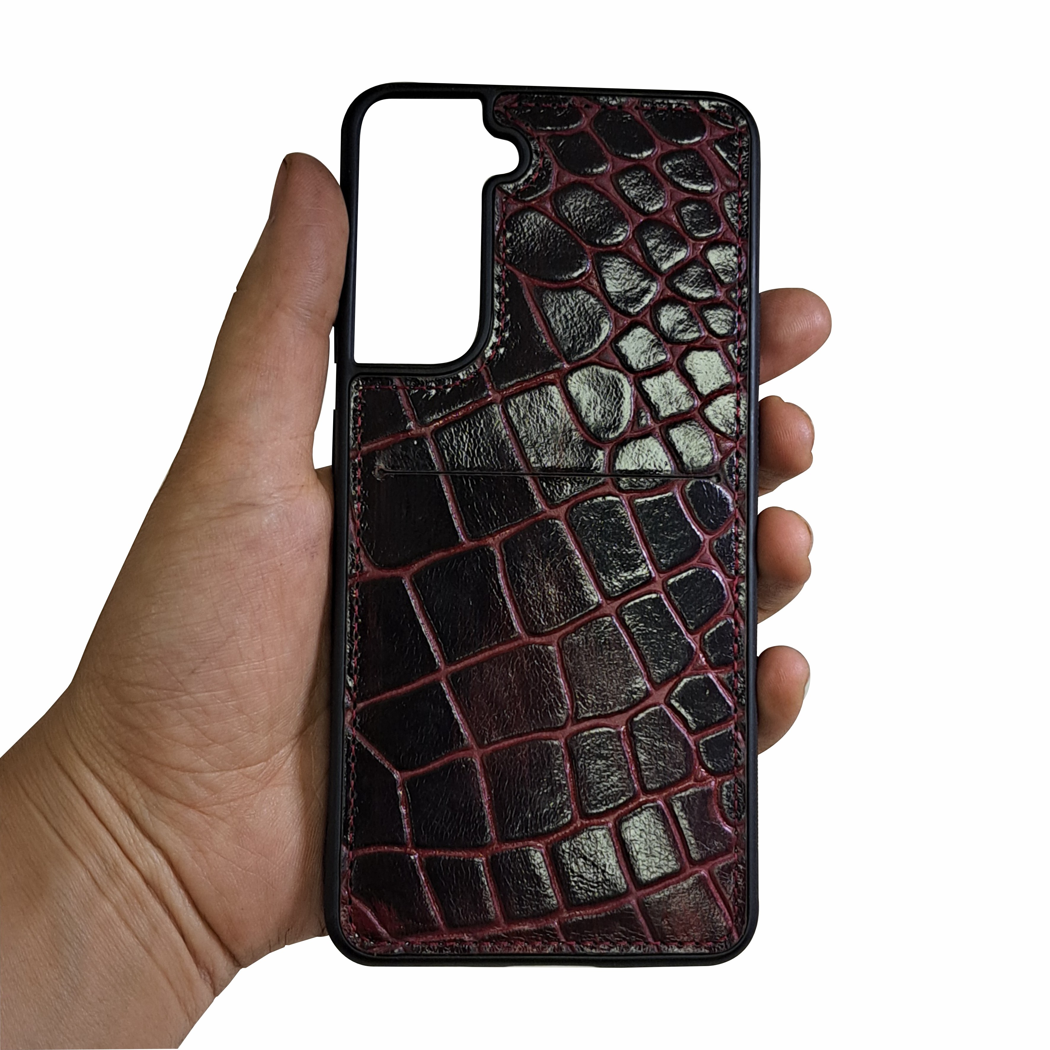 قاب گوشی چرمی مدل Samsung Galaxy S21 FE 5G،سامسونگ ( بک کاور چرم طبیعی ) 